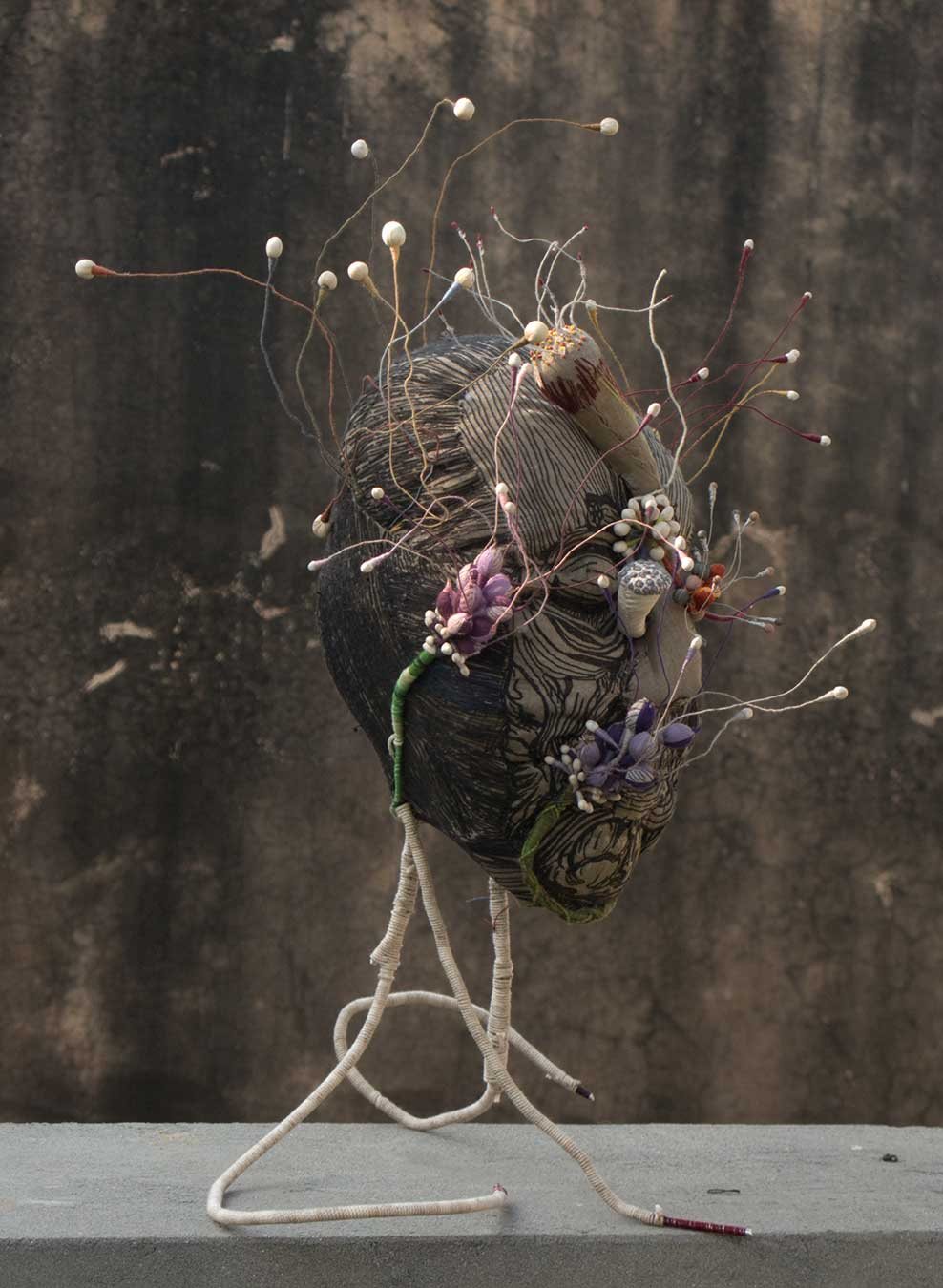 Weed Head 3, 2010–11 — h 18 in, w 15 in, circumference 26 in